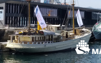 S4 MAR es mediador del barco Hidria Segundo, único con motor de vapor en activo de España